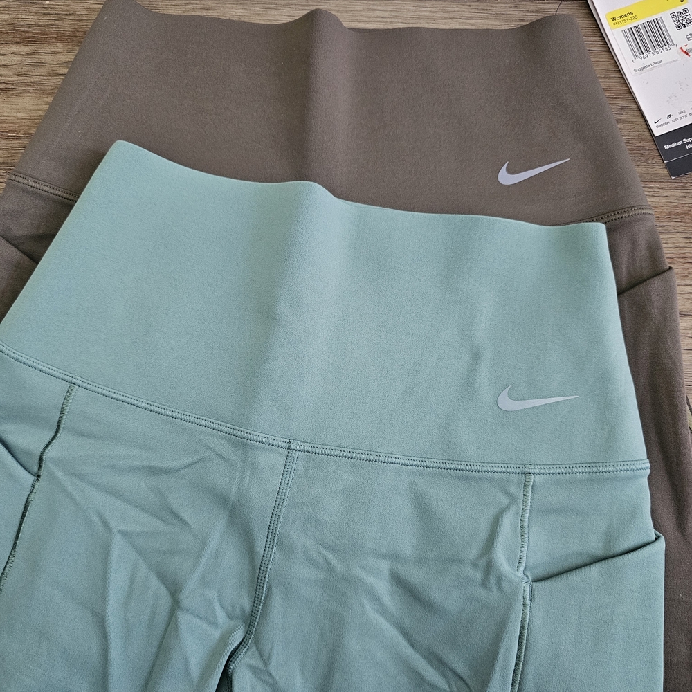 Nike Universe Women's Athletic Shorts Set - Teal and Brown - Picture 6 of 6